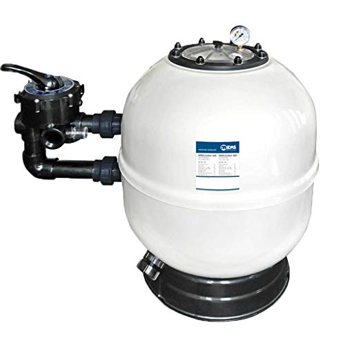 well2wellness Mida.Carbon GFK Filterbehälter Ø500mm Plus 6-Wege-Side-Mount-Ventil von well2wellness