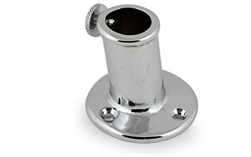 Flaggenstockhalter Decksmontage 20 mm Aufnahme 10° Neigung von wellenshop