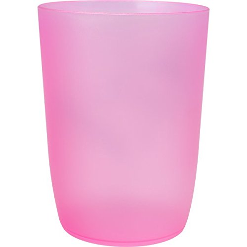 wellsamed Zahnputzbecher Becher Trinkbecher Kunststoff 0,3 L rosa transparent von Wellsamed