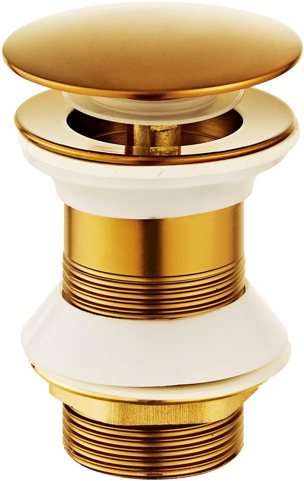 welltime Ablaufventil Strandrauke-2, golden von welltime