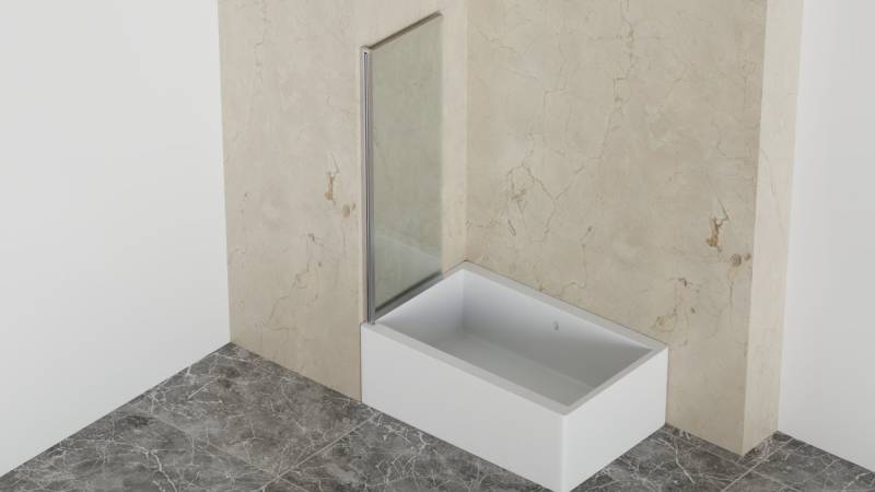 welltime Badewannenaufsatz Slider, Einscheibensicherheitsglas, (2 tlg), Badewannenaufsatz mit Schiebetür von welltime