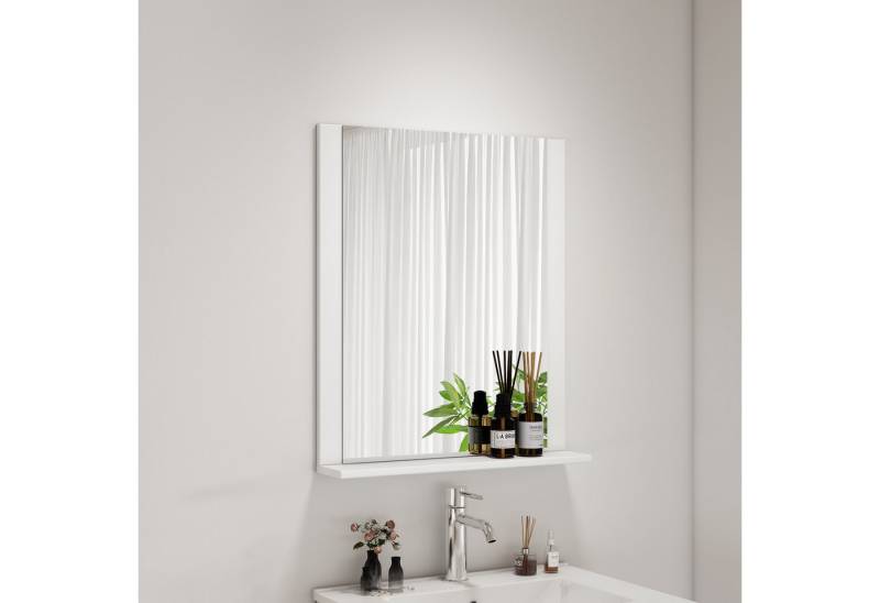 welltime Badspiegel AMSTERDAM, in zwei Breiten 60cm, 80cm mit praktischer Ablagefläche von welltime