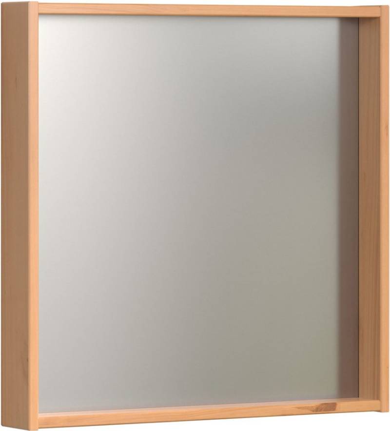 welltime Badspiegel Kall (1-St), Spiegel mit Rahmen aus lackiertem Massivholz - Mit Floatglas von welltime