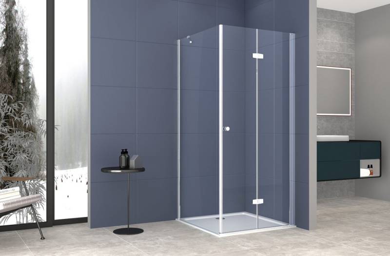 welltime Duschwand Mixwell, Einscheibensicherheitsglas, (1 von 2 Teilen für eine Ecklösung), Baukastensystem von welltime