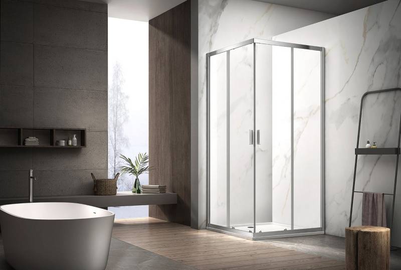 welltime Eckdusche New Summer, BxT: 80x80 cm, Einscheibensicherheitsglas, verbessertes Rollensystem welltime Eckdusche New Summer, BxT: 80x80 cm, Einscheibensicherheitsglas, verbessertes Rollensystem von welltime