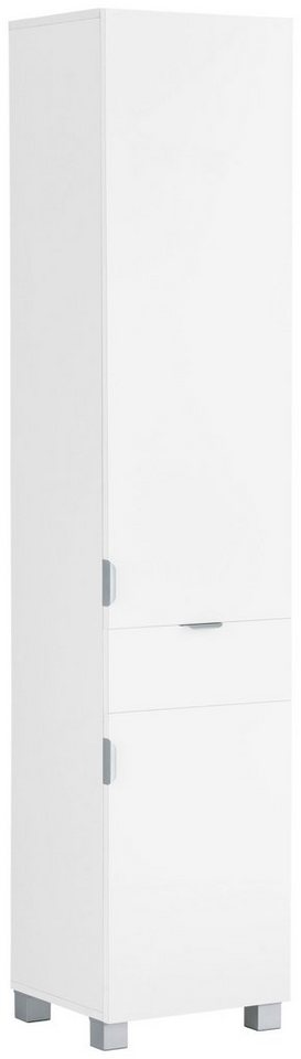 welltime Hochschrank Lage, Badschrank, Badezimmerschrank, 38 cm breit Pflegeleichte Oberfläche, viel Stauraum, FSC®-zertifiziert von welltime