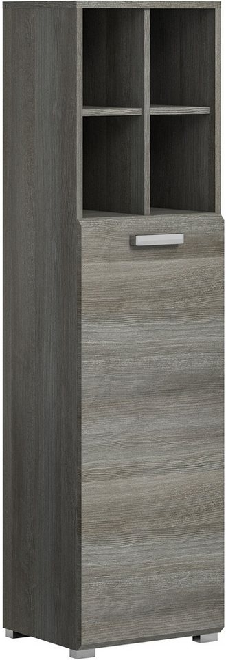 welltime Midischrank (1-St) Badmöbel, Badschrank, Midischrank in 40cm Breite, 1 Tür, 4 Fächer von welltime