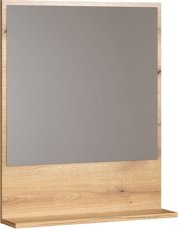 welltime Spiegel Amrum, BxHxT 60 x 74 x 14cm eleganter Spiegel in einem zeitlosen Eiche Dekor von welltime