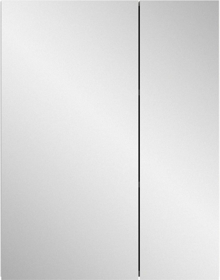 welltime Spiegelschrank (1-St) Badmöbel, Badschrank, Badezimmer Spiegelschrank 60cm Breite, 2 Türen von welltime