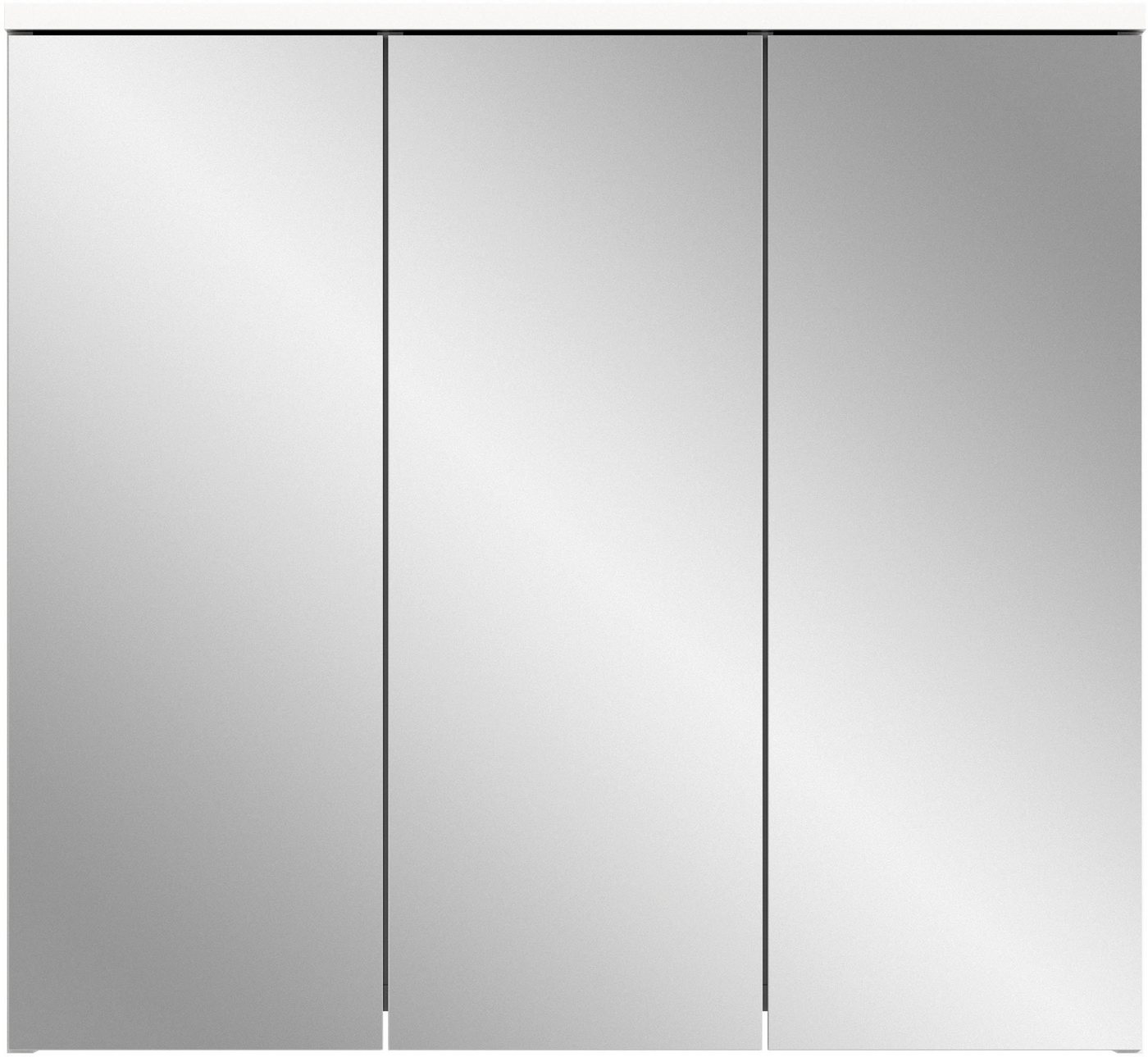 welltime Spiegelschrank Atri (1-St) Bad Möbel, 3 Spiegeltüren, 6 Einlegeböden, Breite 65 cm von welltime