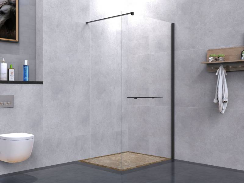 welltime Walk-in-Dusche Plus, Einscheibensicherheitsglas, Duschwand inkl. Ablage mit Handtuchhalter, mit Aluminium-Wandprofil welltime Walk-in-Dusche Plus, Einscheibensicherheitsglas, Duschwand inkl. Ablage mit Handtuchhalter, mit Aluminium-Wandprofil von welltime