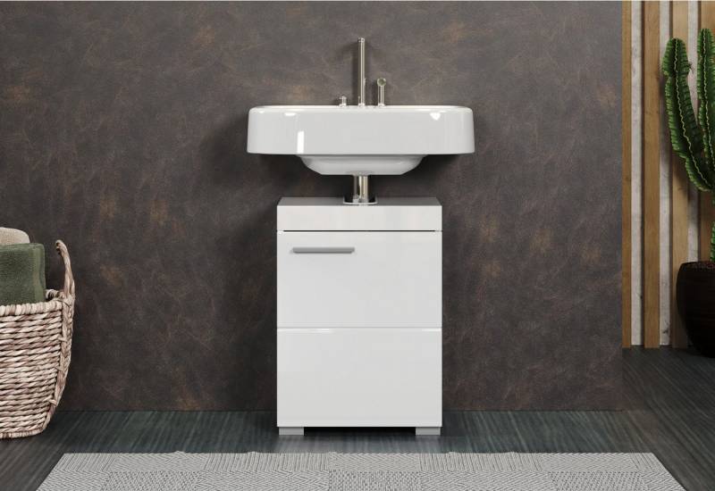 welltime Waschbeckenunterschrank Avena (1-St) Unterschrank mit Tür & Einlegeboden – (B/T/H) 40/34/56 cm von welltime