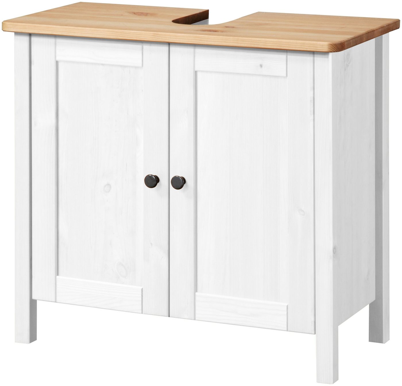 welltime Waschbeckenunterschrank Sylt Badmöbel im Landhaus-Stil, Breite 64 cm, aus Massivholz welltime Waschbeckenunterschrank Sylt Badmöbel im Landhaus-Stil, Breite 64 cm, aus Massivholz von welltime