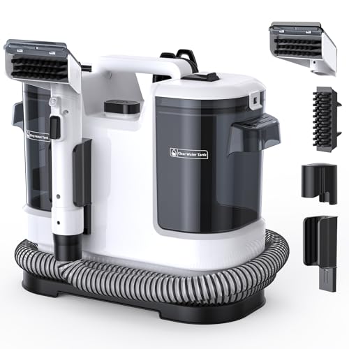 Welsauber Waschsauger Teppichreiniger, Nass-Trocken-Sauger mit starker Saugkraft, Polsterreiniger Gerät Mit Mehrzweckpipettenspitzen, für Teppich, Sofa, Polster, Treppen, Auto von welsauber