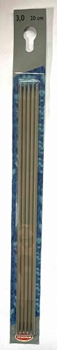5 x Wenco - Strumpfstricknadeln, Nadelspiel - Länge: 20cm - je 1 x in Stärke: 2,0-2,5-3,0-3,5-4,0 von wenco