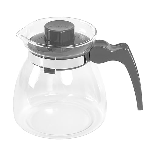Wenco Premium Glas-Kaffeekanne/Teekanne mit Kunststoff-Deckel, 1 l, Transparent von wenco