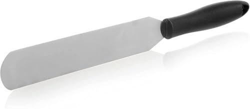 Wenco Premium Tortenmesser, 20 cm Länge, 33,5 cm Gesamtlänge, Edelstahl/Kunststoff, Silber/Schwarz, Modell 2023 von wenco