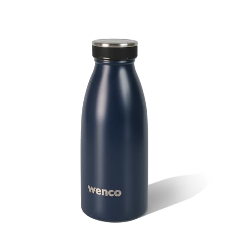 wenco Trinkflasche Edelstahl 0,35l / 350ml isoliert und auslaufsicher für kalte und heiße Getränke auch als Thermoskanne verwendbar BPA frei – blau, Dunkelblau wenco Trinkflasche Edelstahl 0,35l / 350ml isoliert und auslaufsicher für kalte und heiße Getränke auch als Thermoskanne verwendbar BPA frei – blau, Dunkelblau von wenco