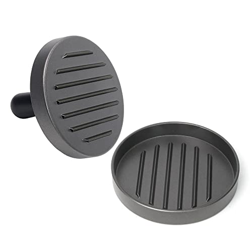 wenco Burgerpresse, 12 x 2 cm, Aluminium, Hamburgerpresse mit Antihaft-Material, Burgermaker auch für vegane Burger, Anthrazit wenco Burgerpresse, 12 x 2 cm, Aluminium, Hamburgerpresse mit Antihaft-Material, Burgermaker auch für vegane Burger, Anthrazit von wenco