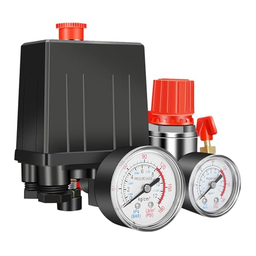 90-120PSI Luftkompressor-Druckschalter-Ventilsteuerungsverteilerregler Messgeräte Sicherheitsventil 1/4 "BSP Luftkompressorteile 90-120PSI Luftkompressor-Druckschalter-Ventilsteuerungsverteilerregler Messgeräte Sicherheitsventil 1/4 "BSP Luftkompressorteile von wenwendianzi