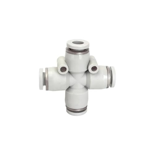 Weiß Pneumatische Fitting Rohr Anschluss Wasser Rohr Push-In Schlauch 4/6/8/10/12/14/16mm PU PY PK PE PV SA PZA PLM SA-B(PZA,6mm) von wenwendianzi