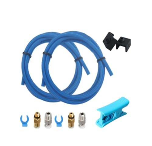 wenwendianzi 2 * 4mm PTFE Rohr Remote Guide Fütterung Rohr Extruder for Ender 3 CR10 3D Drucker Teile(4m) von wenwendianzi