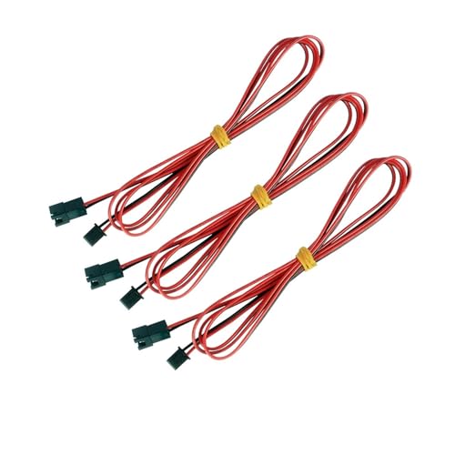wenwendianzi 2 teile/los 3D Drucker Teile Lüfter Power Interface Verlängerung Widerstand Kabel 2pin XH2.54 Verbindung Linie Verlängern Draht(XH 2M cable 3pcs) von wenwendianzi