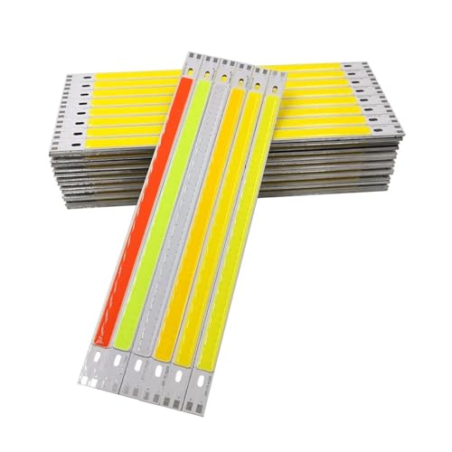 wenwendianzi 200x10mm DC12V LED COB Light Strip 20cm 10W Lamp Blue Green Red Warm Cool White Color LED Bar Lights 200mm 12V COB Bulb(Natural White) von wenwendianzi