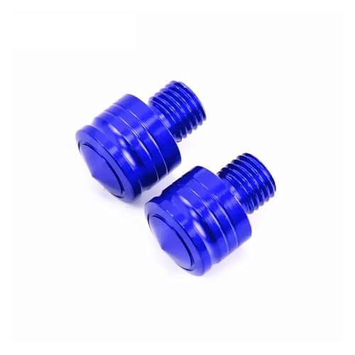 wenwendianzi 2Pcs Motorrad CNC Aluminium M8 M10 Rückspiegel Loch Stecker Schrauben Rückspiegel Anti-Rost Halter(10mm Blue) von wenwendianzi