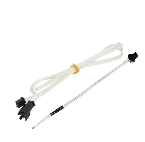 wenwendianzi 3D-Druckerteil 100k Ohm B3950 NTC-Thermistor-Temperatursensor HT-NTC100K-Kabel mit Steckverbinder(Glass head 1M Cable) von wenwendianzi