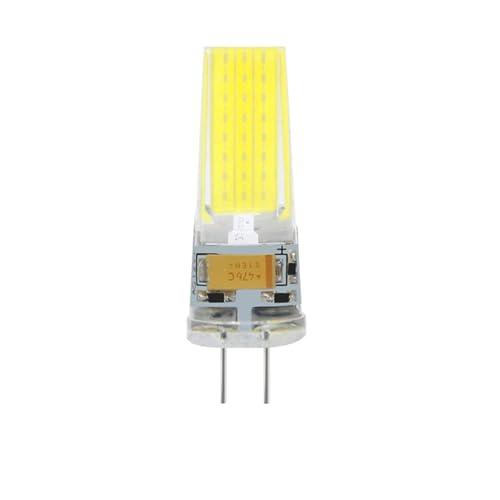 wenwendianzi 5 Stücke G4 LED COB Lampe Dimmbar 6 Watt 9 Watt COB Led-Lampe AC/DC 12 V 220 V LED G9 COB Scheinwerfer Kronleuchter Beleuchtung Ersetzen Halogen(Warm White,G4 12V 9W) von wenwendianzi