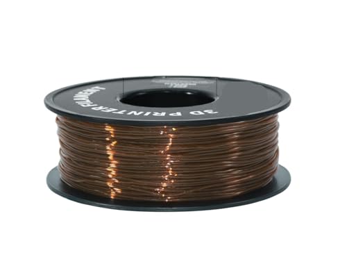 wenwendianzi Flexibles Filamentmaterial for 3D-Drucker, 1 kg, 2,2 Pfund/Spule, 1,75 mm, Kunststoff, Vakuumverpackung, Härte 95A(Brown) von wenwendianzi