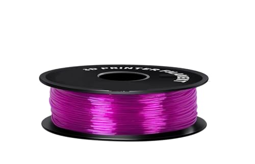 wenwendianzi Flexibles Filamentmaterial for 3D-Drucker, 1 kg, 2,2 Pfund/Spule, 1,75 mm, Kunststoff, Vakuumverpackung, Härte 95A(Purple) von wenwendianzi