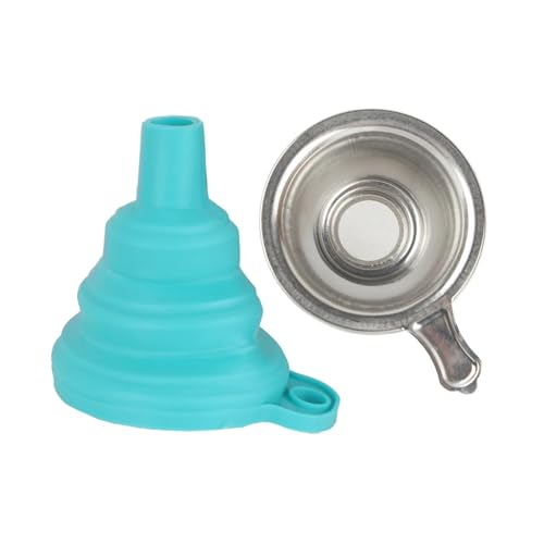 wenwendianzi Neu Metall UV Harz Filter Tasse + Silikon SLA 3D Drucker UV Harz Trichter 3d Drucker Teile(Blue) von wenwendianzi