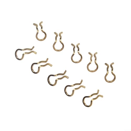 10 Stück Fahrrad-Bremssattel-Federklemmen passend für XT für SLX Fahrradbremsbeläge kompatibel mit Formelbelpolstern (gelb) von wenyouya