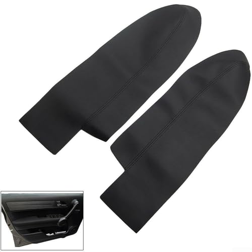 2 Stück Mikrofaser Leder Türverkleidung Armlehne Abdeckung Vordertür Für Honda CRV 2007-2012 Mit Montagewerkzeug Schwarz von wenyouya