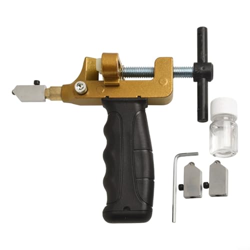 2-in-1-Glas- und Fliesenschneider mit verbessertem ergonomischem Griff für reibungsloses Schneiderlebnis bei Bauaufgaben von wenyouya