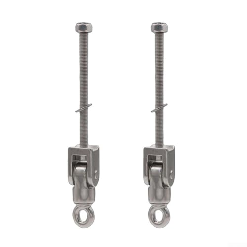 2 x robuste Edelstahl-Schaukelhakenschrauben für Power Rack, Sandsäcke, Yoga, Hängematten und Hängesessel von wenyouya