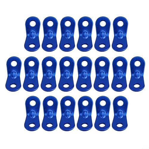 20 Aluminiumlegierungs-Einsteller für Zelt-Spannleinen, ideal für Campingausflüge (blau) von wenyouya