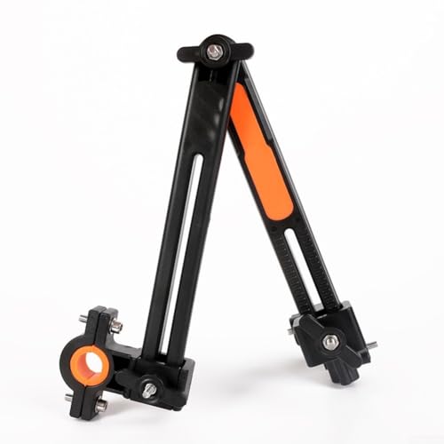 360 Grad Schirmhalter für Fahrrad, Kinderwagen und Stuhl, 25 mm Rohrdurchmesser (orange) von wenyouya