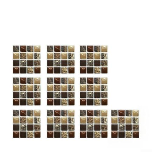 3D Mosaik Fliesenaufkleber 20 Stück für Küche und Badezimmer Wanddekoration, wasserdichtes und ölbeständiges PVC-Material 3D Mosaik Fliesenaufkleber 20 Stück für Küche und Badezimmer Wanddekoration, wasserdichtes und ölbeständiges PVC-Material von wenyouya
