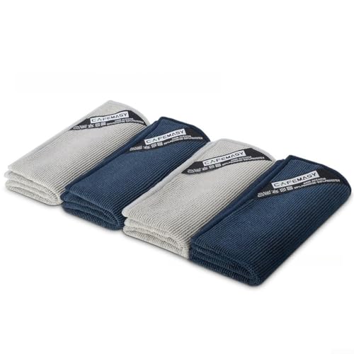 4 Stück Mikrofaser-Handtücher für die Reinigung der Kaffeemaschine, wasserabsorbierende Tücher für Espressobars und für die Küchenpflege (ein Set) von wenyouya