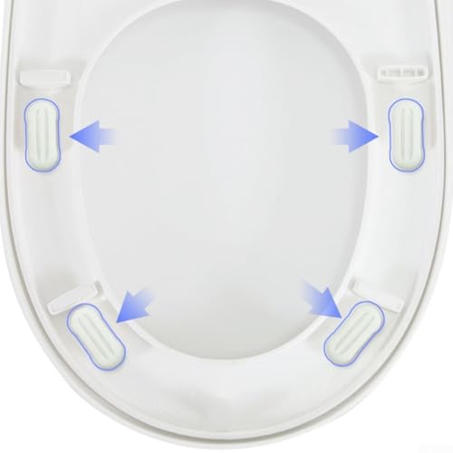 4 x Badezimmer-Hardware-WC-Sitz-Puffer Ersatz-Stoßstangen mit starker Haftung für sichere Befestigung des WC-Sitzes von wenyouya