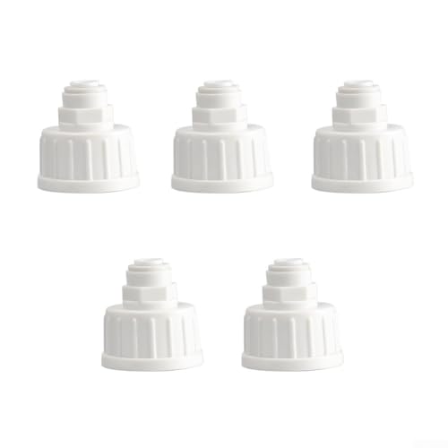 5-teiliges Wasserhahn-Umwandlungsfugen-Set mit Zerstäubung für präzise Pflanzenbewässerung und Gartenbewässerungsaufgaben (weiß) von wenyouya