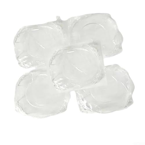 5er Set Autolack Kontrast Lampenschirm Schutzabdeckungen für Spots, transparente Kunststoffausführung, geeignet für Kfz-Beleuchtung und energiesparende Nutzung von wenyouya