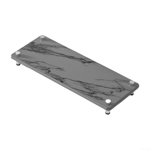 Absorbierendes Tablett Kieselgur-Untersetzer Abtropfmatte für Waschbecken und Badezimmer-Organizer mit schneller Wasseraufnahme und schneller Verdunstung für saubere Oberflächen (grau) von wenyouya