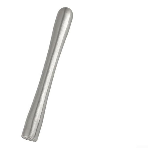 Bar- und Heimgebrauch, Edelstahl-Stampfer zum Zerkleinern von Eis und frischem Obst, um Cocktail-Mixen mit Design zu verbessern (18,5 cm) von wenyouya