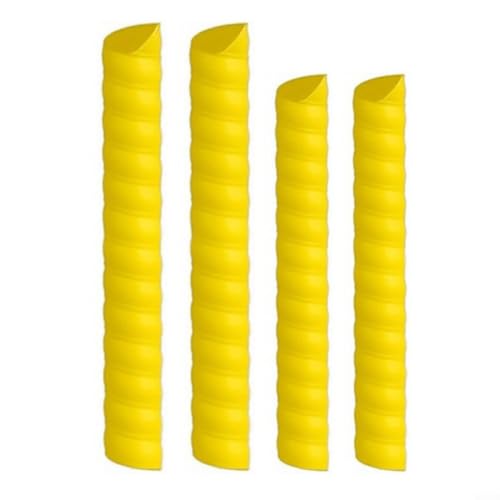 Baumstammabdeckungen zum Schutz von Setzlingen vor Tier- und Winterschäden, aus Kunststoff, inklusive zwei großen und zwei kleinen Schutzabdeckungen (gelb) von wenyouya