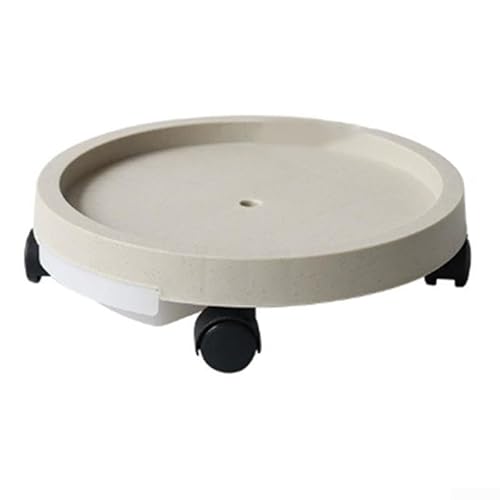 Blumentopf-Tablett für den Garten mit praktischen Rollrädern für einfachen Pflanzentransport (350 mm) von wenyouya