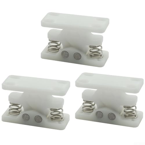 Doppel-Rollenschnäpper Türschloss-Stopperklemme mit federbelastetem Entriegelung für stabile Verriegelung in Wohnwagentüren (3 Stück) von wenyouya